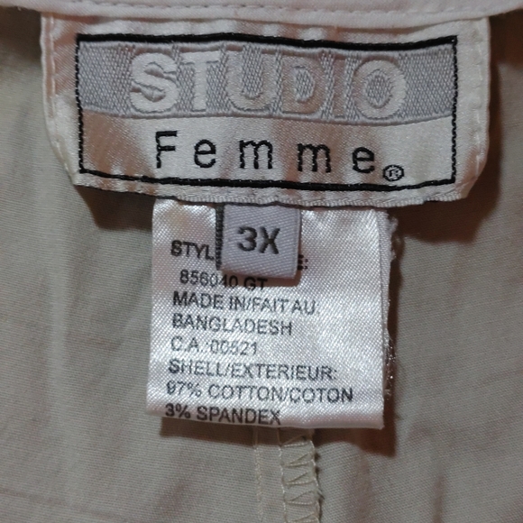 STUDIO FEMME Ladies Capri - Picture 3 of 11